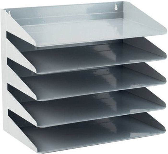 Office Monster | Avery Avery Steel Letter Rack 5 Tier Grey 605 Avery Avery Steel Letter Rack 5 Tier Grey 605