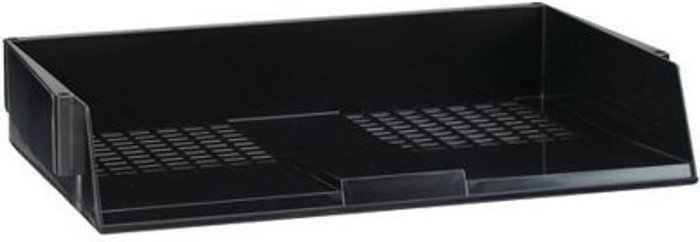 Office Monster | Avery Avery Original A4 Wide Entry Letter Tray Black W44BLK Avery Avery Original A4 Wide Entry Letter Tray Black W44BLK