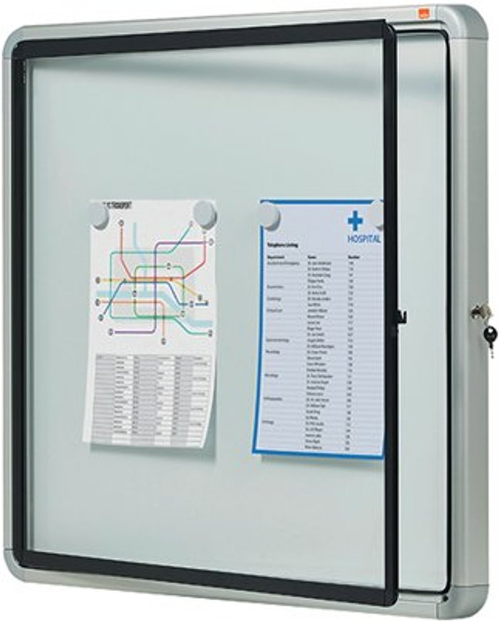 Office Monster | Nobo Nobo Weatherproof External Glazed Case 692x752mm 1902578 Nobo Nobo Weatherproof External Glazed Case 692x752mm 1902578