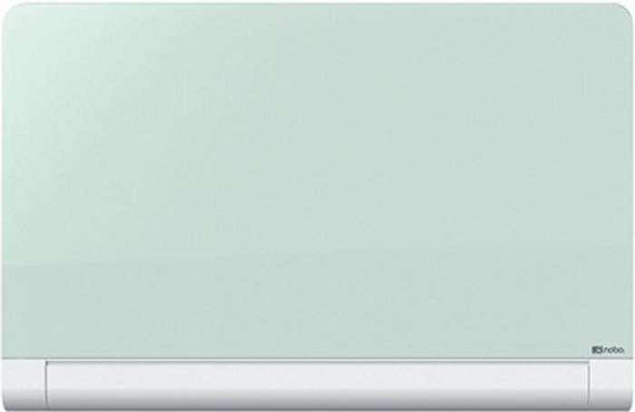 Office Monster | Nobo Nobo Impression Pro Glass Magnetic Whiteboard Concealed Pen Tray 1000x560mm White 1905191 Nobo Nobo Impression Pro Glass Magnetic Whiteboard Concealed Pen Tray 1000x560mm White 1905191