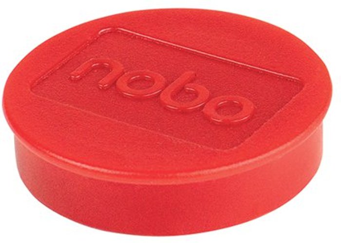 Office Monster | Nobo Nobo Whiteboard Magnets 38mm Red (Pack of 10) 915314 Nobo Nobo Whiteboard Magnets 38mm Red (Pack of 10) 915314