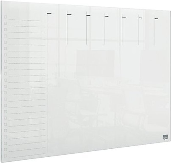 Office Monster | Nobo Nobo A3 Transparent Acrylic Mini Whiteboard Weekly Desktop 1915615 Nobo Nobo A3 Transparent Acrylic Mini Whiteboard Weekly Desktop 1915615