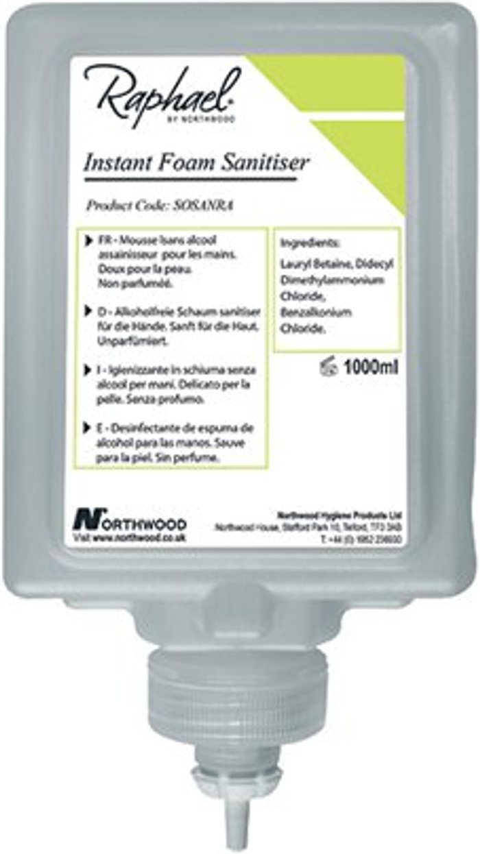 Office Monster | Raphael Raphael Alcohol Free Hand Sanitiser 1L (Pack of 6) SOSANRA Raphael Raphael Alcohol Free Hand Sanitiser 1L (Pack of 6) SOSANRA