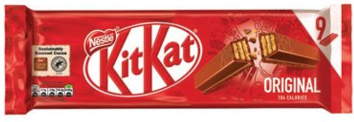 Office Monster | Kit Kat Nestle KitKat Milk Chocolate 2 Finger (Pack of 9) 12339411 Kit Kat Nestle KitKat Milk Chocolate 2 Finger (Pack of 9) 12339411