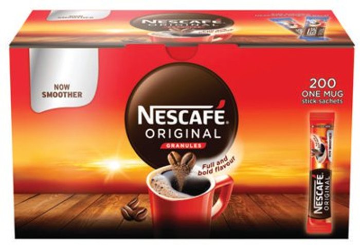 Office Monster | Nescafe Nescafe Original Coffee One Cup Stick Sachet (Pack of 200) 12348358 Nescafe Nescafe Original Coffee One Cup Stick Sachet (Pack of 200) 12348358