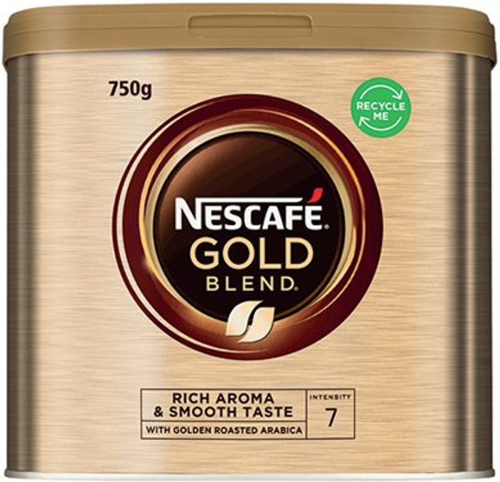 Office Monster | Nescafe Nescafe Gold Blend Coffee 750g Tin 12284102 Nescafe Nescafe Gold Blend Coffee 750g Tin 12284102