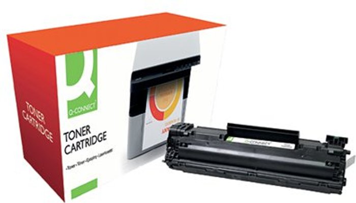 Office Monster | Q-Connect Q-Connect Compatible Solution HP 35A Black Laserjet Toner Cartridge CB435A Q-Connect Q-Connect Compatible Solution HP 35A Black Laserjet Toner Cartridge CB435A