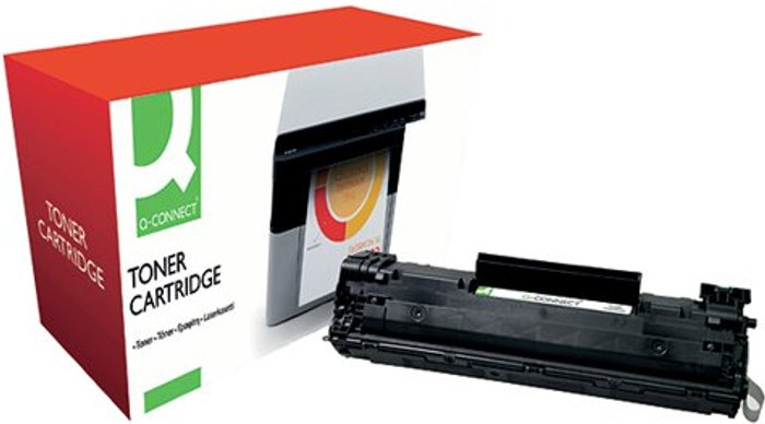 Office Monster | Q-Connect Q-Connect Compatible Solution HP 36A Black Laserjet Toner Cartridge CB436A Q-Connect Q-Connect Compatible Solution HP 36A Black Laserjet Toner Cartridge CB436A