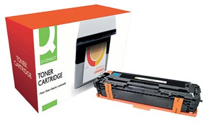 Office Monster | Q-Connect Q-Connect Compatible Solution HP 125A Cyan Laserjet Toner Cartridge CB541A Q-Connect Q-Connect Compatible Solution HP 125A Cyan Laserjet Toner Cartridge CB541A