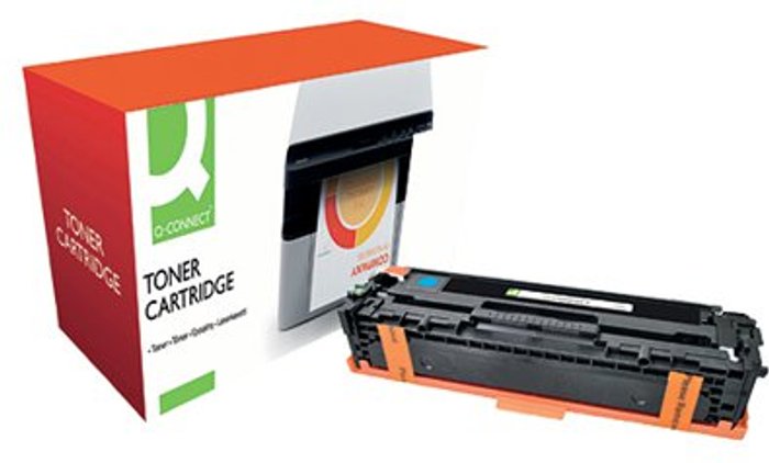 Office Monster | Q-Connect Q-Connect Compatible Solution HP 128A Cyan Laserjet Toner Cartridge CE321A Q-Connect Q-Connect Compatible Solution HP 128A Cyan Laserjet Toner Cartridge CE321A