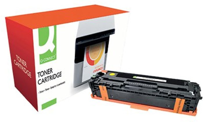Office Monster | Q-Connect Q-Connect Compatible Solution HP 128A Laserjet Toner Cartridge Yellow CE322A-COMP Q-Connect Q-Connect Compatible Solution HP 128A Laserjet Toner Cartridge Yellow CE322A-COMP