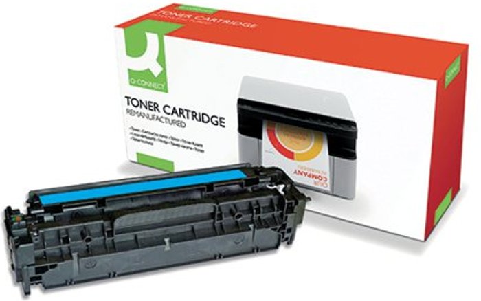 Office Monster | Q-Connect Q-Connect HP 312A Compatible Toner Cartridge Cyan CF381A-COMP Q-Connect Q-Connect HP 312A Compatible Toner Cartridge Cyan CF381A-COMP
