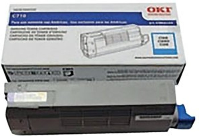 Office Monster | OKI Oki C710/711 Cyan Toner Cartridge 44318607 OKI Oki C710/711 Cyan Toner Cartridge 44318607