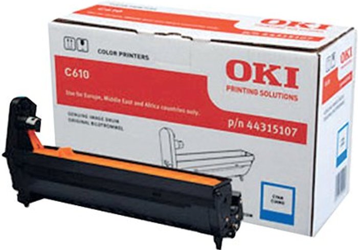 Office Monster | OKI Oki C610 Cyan Image Drum 20K 44315107 OKI Oki C610 Cyan Image Drum 20K 44315107