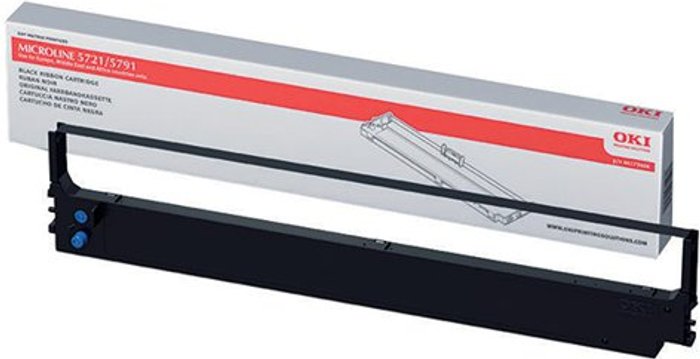 Office Monster | OKI Oki Black Fabric Ribbon For Microline 5721/5791 44173406 OKI Oki Black Fabric Ribbon For Microline 5721/5791 44173406