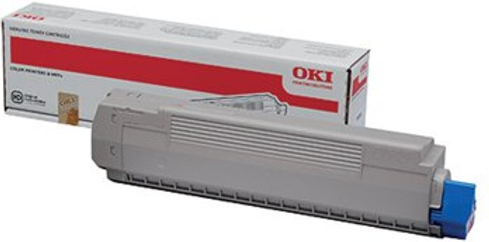 Office Monster | OKI Oki Cyan Toner Cartridge (10,000 Page Capacity) 44059255 OKI Oki Cyan Toner Cartridge (10,000 Page Capacity) 44059255