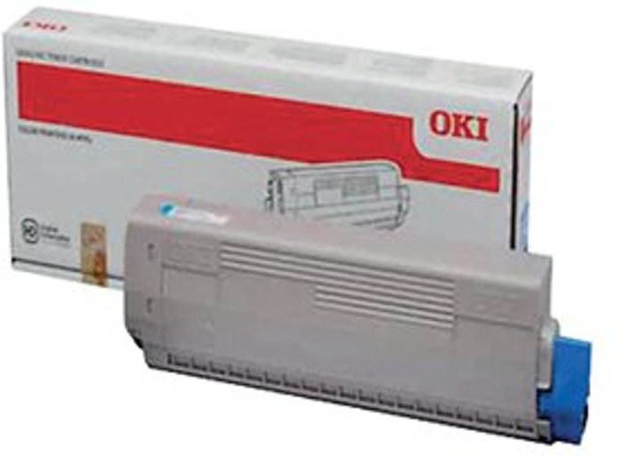 Office Monster | OKI Oki Cyan Toner Cartridge (10,000 Page Capacity) 44844507 OKI Oki Cyan Toner Cartridge (10,000 Page Capacity) 44844507