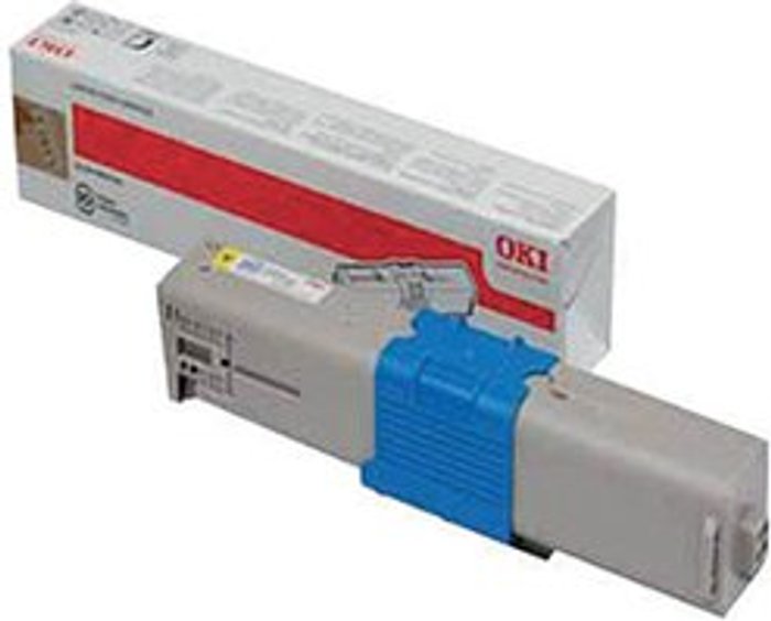 Office Monster | OKI Oki Yellow Toner Cartridge (1,500 Page Capacity) 44973533 OKI Oki Yellow Toner Cartridge (1,500 Page Capacity) 44973533