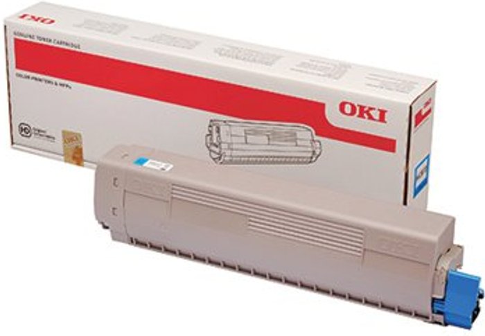 Office Monster | OKI Oki MC873 Cyan Toner 10000 Pages 45862816 OKI Oki MC873 Cyan Toner 10000 Pages 45862816