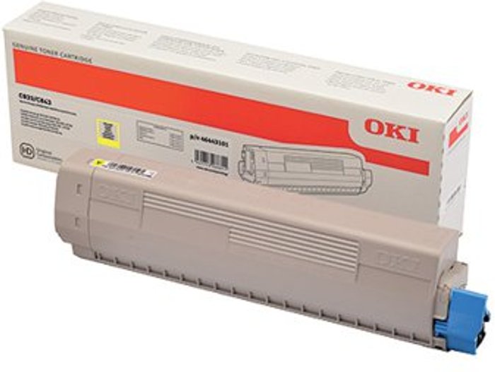 Office Monster | OKI Oki C833 Yellow Toner 843 10k 46443101 OKI Oki C833 Yellow Toner 843 10k 46443101