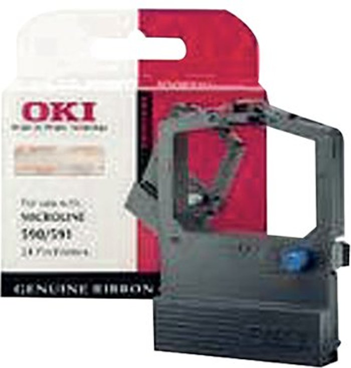 Office Monster | OKI Oki Black Fabric Ribbon For Microline 520/521 9002315 OKI Oki Black Fabric Ribbon For Microline 520/521 9002315