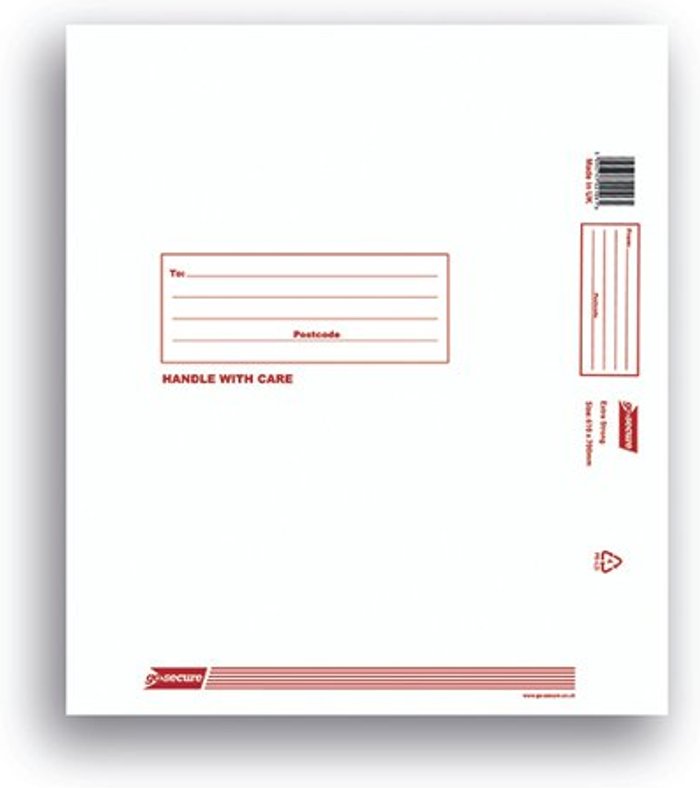 Office Monster | GoSecure Go Secure Extra Strong Polythene Envelopes 610x700mm (Pack of 25) PB08226 GoSecure Go Secure Extra Strong Polythene Envelopes 610x700mm (Pack of 25) PB08226