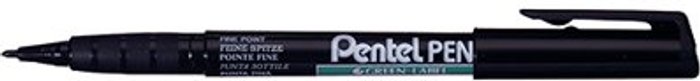 Office Monster | Pentel Pentel Permanent Marker Fine Black 12 Pack NMS50-A Pentel Pentel Permanent Marker Fine Black 12 Pack NMS50-A