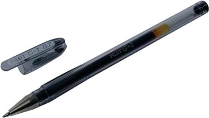 Office Monster | Pilot Pilot G1 Gel Ink Rollerball Pen Medium Black (Pack of 12) G10701 Pilot Pilot G1 Gel Ink Rollerball Pen Medium Black (Pack of 12) G10701