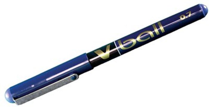 Office Monster | Pilot Pilot V-Ball Rollerball Pen Fine Blue (Pack of 12) BLVB7-03 Pilot Pilot V-Ball Rollerball Pen Fine Blue (Pack of 12) BLVB7-03