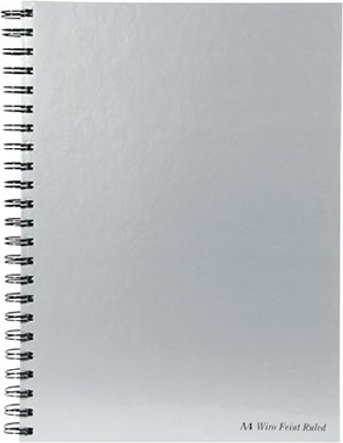 Office Monster | Pukka Pukka Pad Silver Ruled Wirebound Notebook 160 Pages A4 (Pack of 5) WRULA4 Pukka Pukka Pad Silver Ruled Wirebound Notebook 160 Pages A4 (Pack of 5) WRULA4