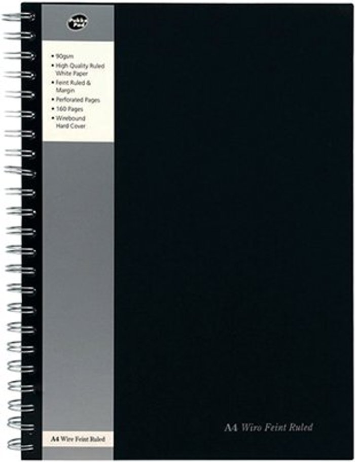 Office Monster | Pukka Pukka Pad Feint Ruled Wirebound Notebook A4 (Pack of 5) SBWRULA4 Pukka Pukka Pad Feint Ruled Wirebound Notebook A4 (Pack of 5) SBWRULA4