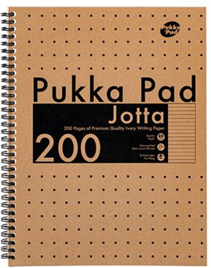 Office Monster | Pukka Pukka Pad Kraft Jotta Notebook A4 (Pack of 3) 9565-KRA Pukka Pukka Pad Kraft Jotta Notebook A4 (Pack of 3) 9565-KRA