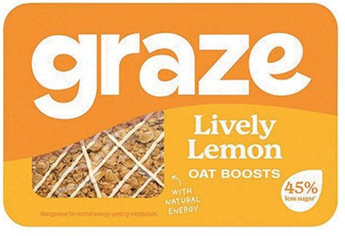 Office Monster | Graze Graze Lively Lemon Flapjack Punnet (Pack of 9) C002644 Graze Graze Lively Lemon Flapjack Punnet (Pack of 9) C002644