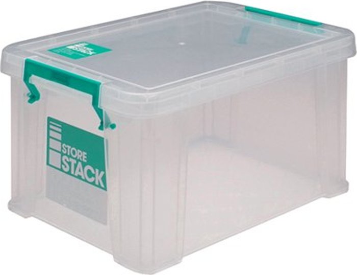 Office Monster | StoreStack StoreStack 1.7 Litre Storage Box W200xD130xH110mm Clear RB00815 StoreStack StoreStack 1.7 Litre Storage Box W200xD130xH110mm Clear RB00815
