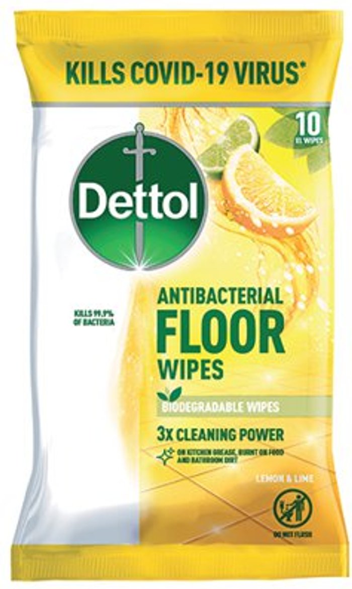 Office Monster | Dettol Dettol Floor Wipes Biodegradable Citrus x10 Wipes 3213958-S Dettol Dettol Floor Wipes Biodegradable Citrus x10 Wipes 3213958-S