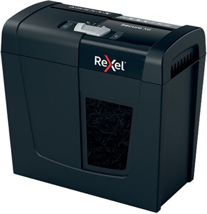 Office Monster | Rexel Rexel Secure X6 Cross-Cut P-4 Shredder 2020122 Rexel Rexel Secure X6 Cross-Cut P-4 Shredder 2020122