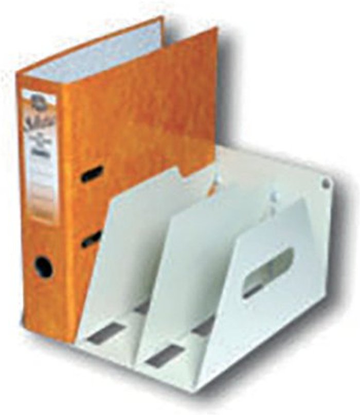 Office Monster | Rotadex Rotadex 3-Section Lever Arch Filing Rack A4 Smoke White LAR3 Rotadex Rotadex 3-Section Lever Arch Filing Rack A4 Smoke White LAR3