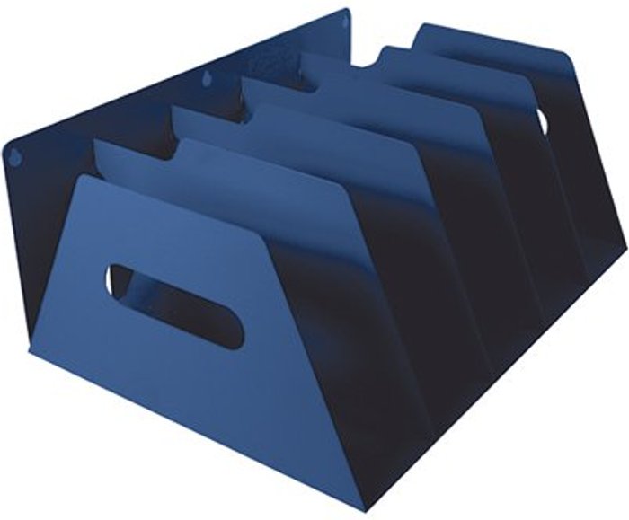 Office Monster | Rotadex Rotadex 5-Section Lever Arch Filing Rack Blue LAR5Blue Rotadex Rotadex 5-Section Lever Arch Filing Rack Blue LAR5Blue