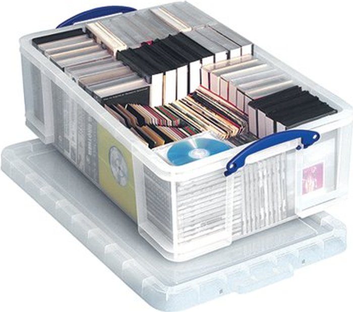 Office Monster | Really Useful Really Useful 50L Underbed Storage Box - Clear Really Useful Really Useful 50L Underbed Storage Box - Clear