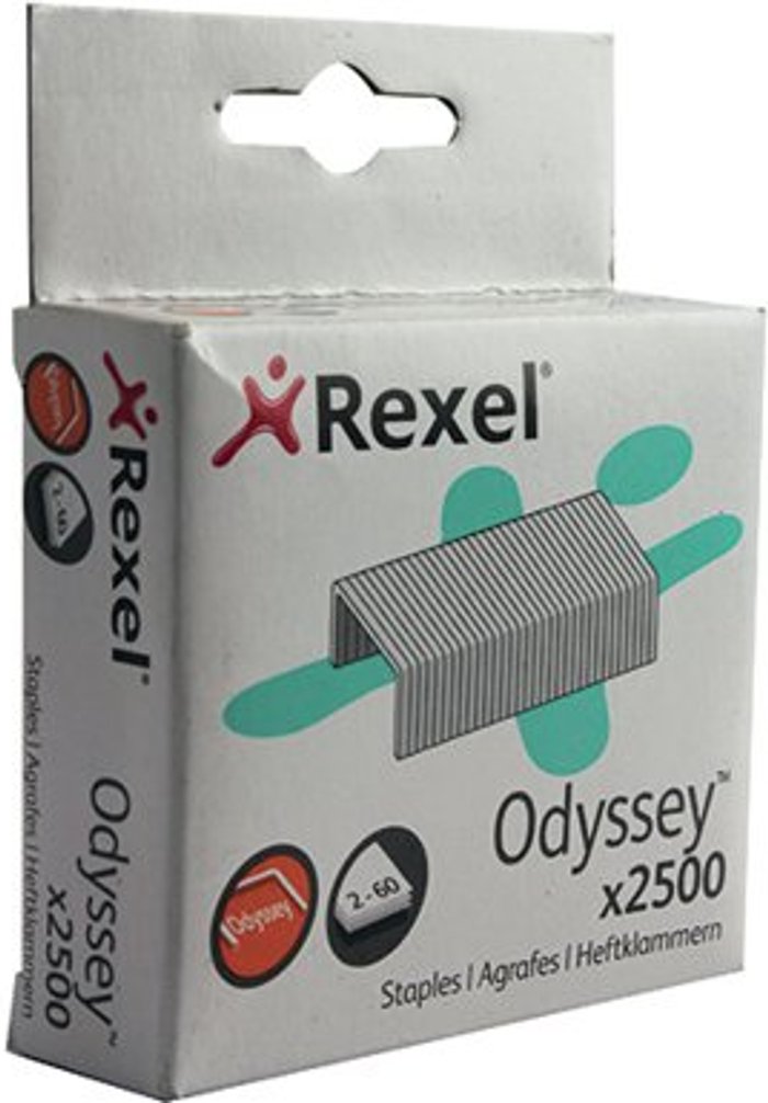 Office Monster | Rexel Rexel Odyssey Heavy Duty Staples (Pack of 2500) 2100050 Rexel Rexel Odyssey Heavy Duty Staples (Pack of 2500) 2100050