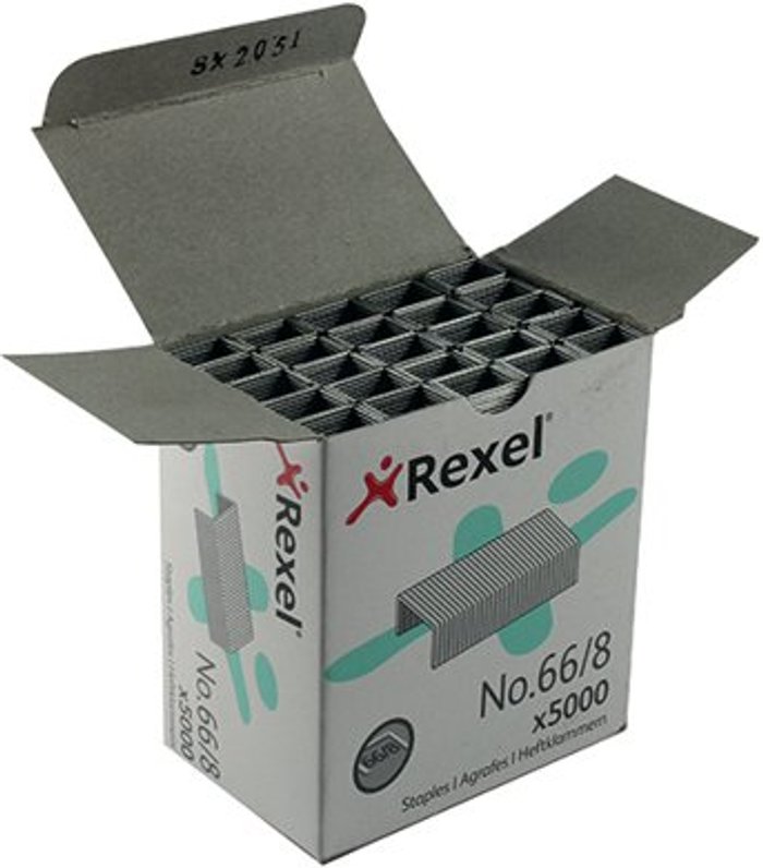 Office Monster | Rexel Rexel No 66 Staples 8mm (Pack of 5000) 06065 Rexel Rexel No 66 Staples 8mm (Pack of 5000) 06065
