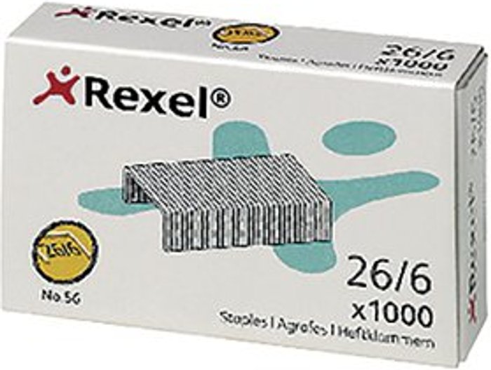Office Monster | Rexel Rexel No 56 Staples 6mm (Pack of 1000) 6131 Rexel Rexel No 56 Staples 6mm (Pack of 1000) 6131