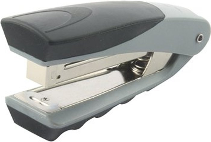 Office Monster | Rexel Rexel Centor Half Strip Stapler Silver/Black 2100595 Rexel Rexel Centor Half Strip Stapler Silver/Black 2100595