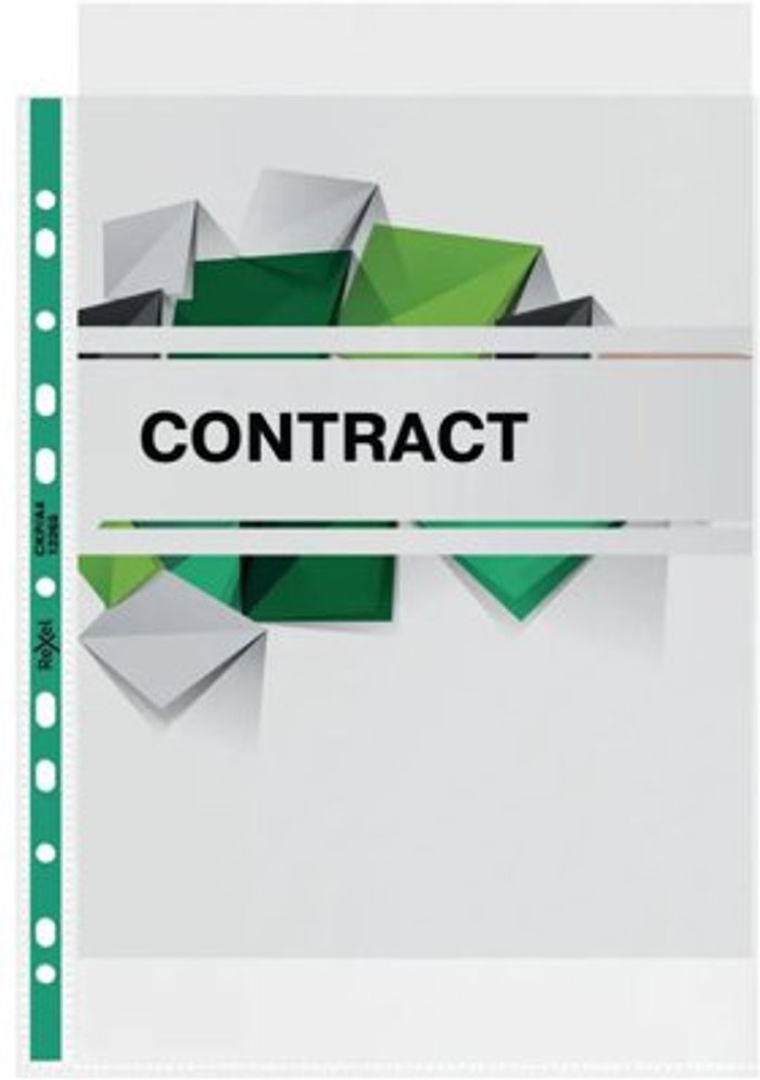 Office Monster | Rexel Rexel Nyrex Premium Pocket CKP/A4 Green Spine Glass Clear (Pack of 100) 12265 Rexel Rexel Nyrex Premium Pocket CKP/A4 Green Spine Glass Clear (Pack of 100) 12265