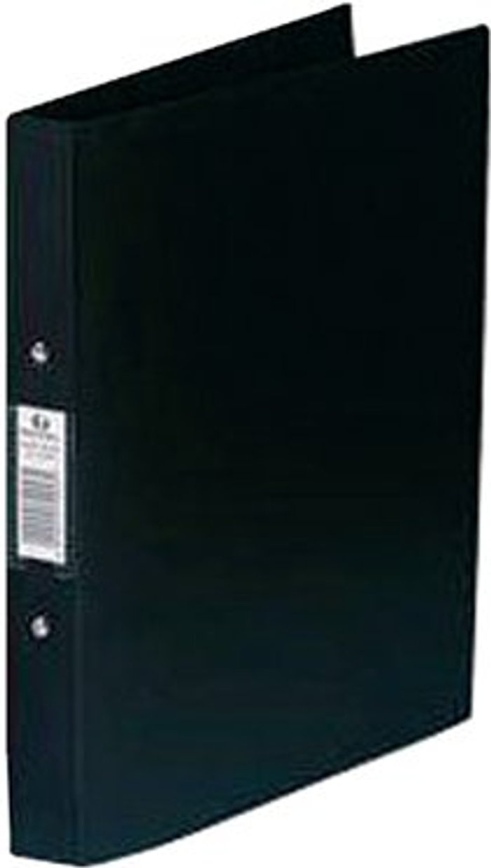 Office Monster | Rexel Rexel Budget 2 Ring Binder Polypropylene A4 Black (Pack of 10) 13422BK Rexel Rexel Budget 2 Ring Binder Polypropylene A4 Black (Pack of 10) 13422BK