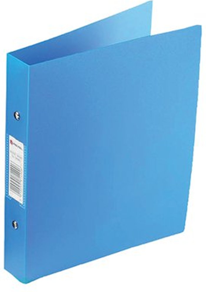 Office Monster | Rexel Rexel Budget 2 Ring Binder Polypropylene A4 Blue (Pack of 10) 13422BU Rexel Rexel Budget 2 Ring Binder Polypropylene A4 Blue (Pack of 10) 13422BU