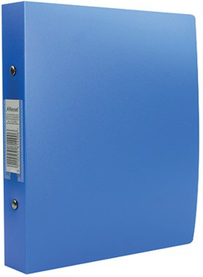 Office Monster | Rexel Rexel Budget 2 Ring Binder Polypropylene A5 Blue (Pack of 10) 13428BU Rexel Rexel Budget 2 Ring Binder Polypropylene A5 Blue (Pack of 10) 13428BU