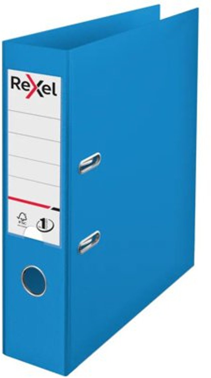 Office Monster | Rexel Rexel Choices 75mm Lever Arch File Polypropylene A4 Blue 2115503 Rexel Rexel Choices 75mm Lever Arch File Polypropylene A4 Blue 2115503