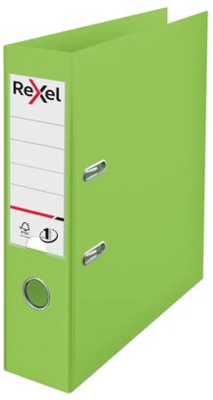 Office Monster | Rexel Rexel Choices 75mm Lever Arch File Polypropylene A4 Green 2115504 Rexel Rexel Choices 75mm Lever Arch File Polypropylene A4 Green 2115504