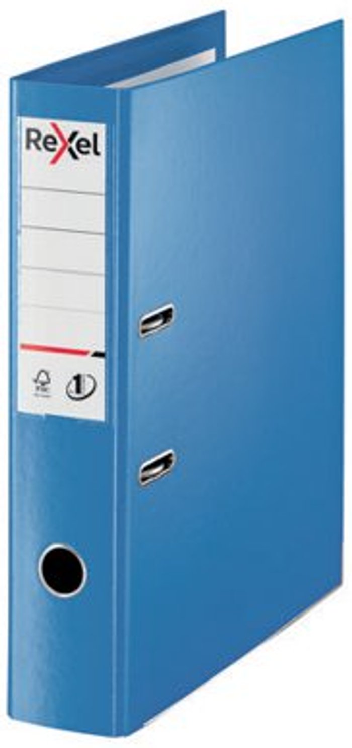 Office Monster | Rexel Rexel Choices 75mm Lever Arch File Polypropylene Foolscap Blue 2115512 Rexel Rexel Choices 75mm Lever Arch File Polypropylene Foolscap Blue 2115512